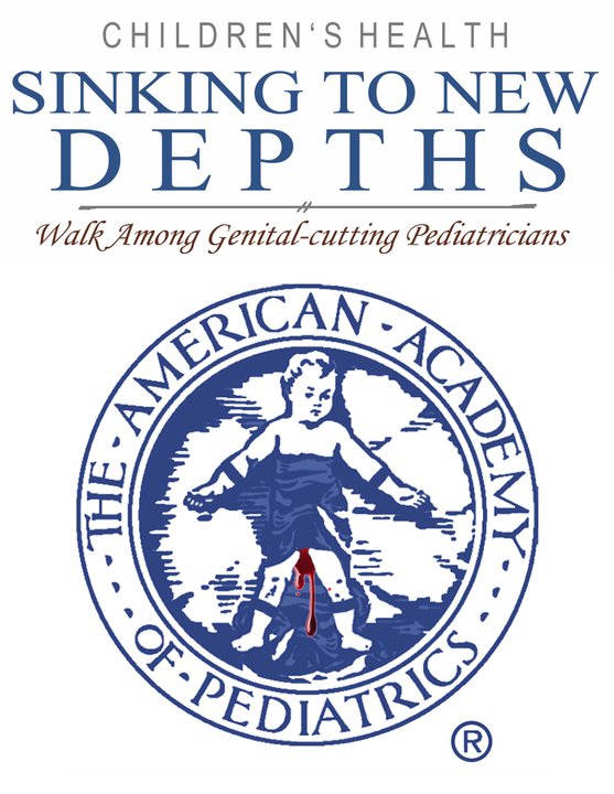 Parody of AAP apparent desire to continue genital cutting - circumcision of infant boys