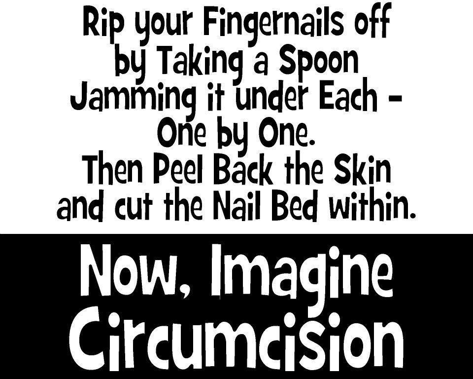 Circumcision is painful
