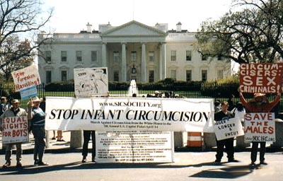 Stop Infant Circumcision demonstration in Washington, DC