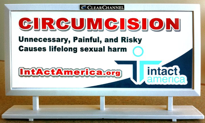 Representation of Texas anti-circumcision billboard
